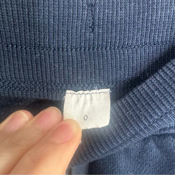 Lululemon Scuba Mid-Rise Wide-Leg Sweat Pant *Full Length Size 0 Navy Blue - Picture 4 of 10